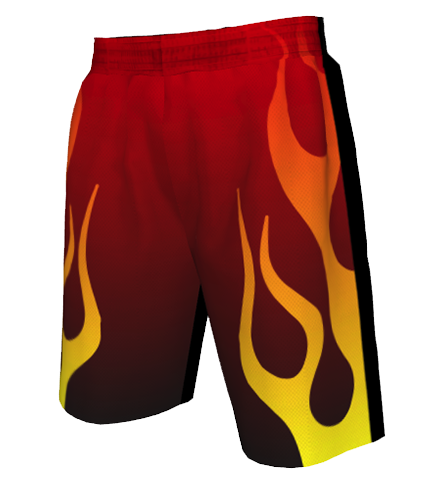 9″ Unisex Shorts – Fire | Ramco Apparel